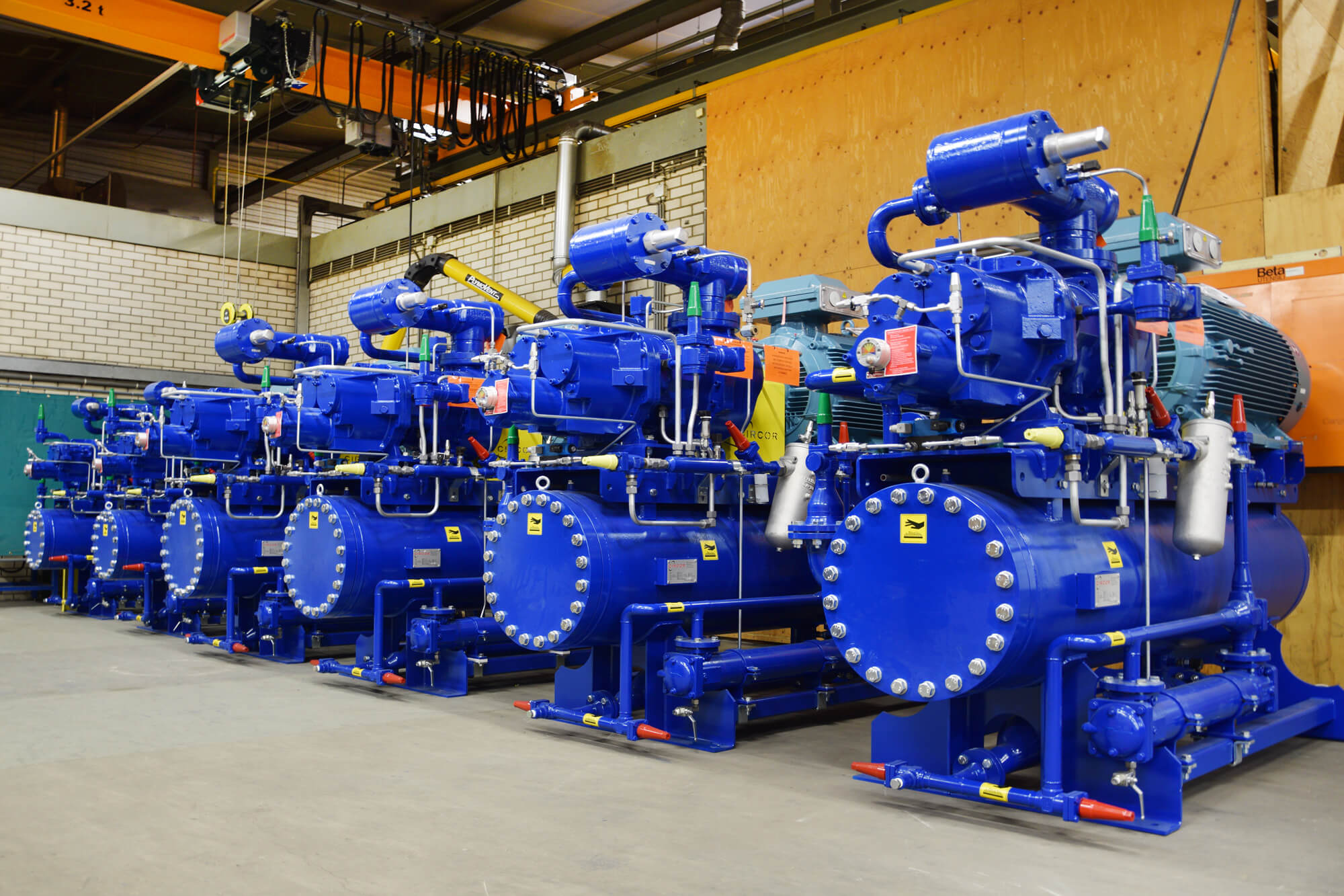 A set of compressors from SES International.